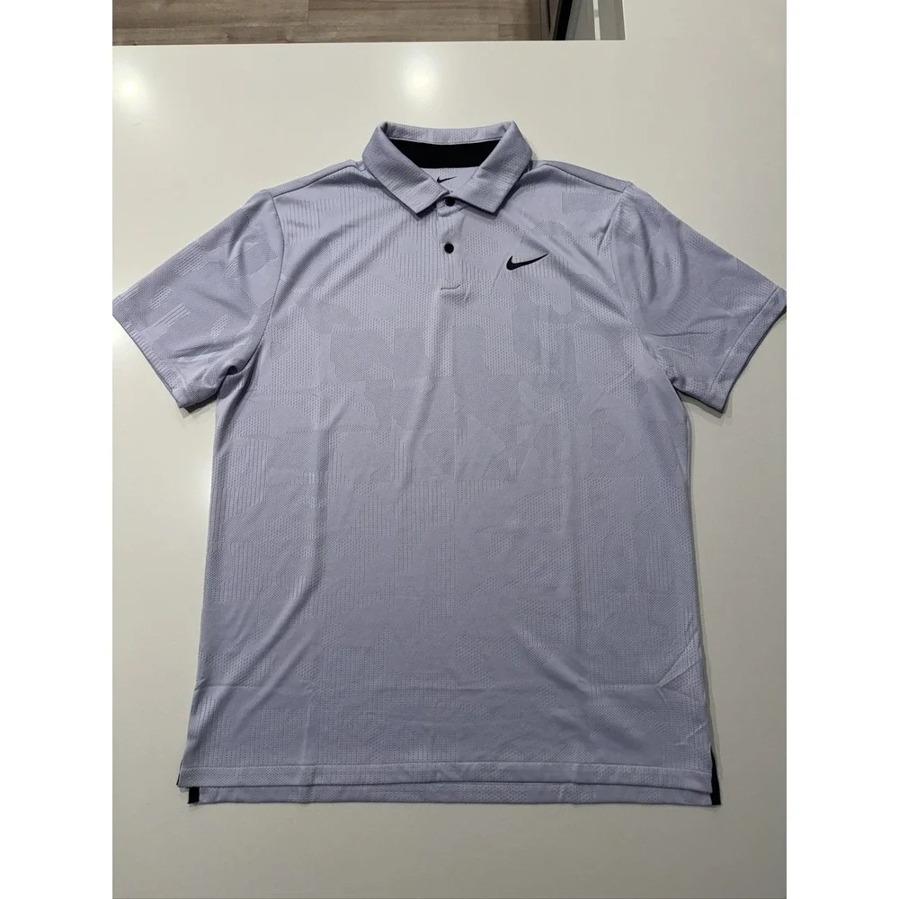 Nike Dri-Fit Polo Shirt L Light Purple DR5303-536 Golf Tennis Breathable